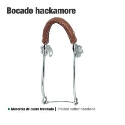 BOCADO HACKAMORE CUERO TRENZADO 25111 -