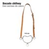 BOCADO CHIFNEY CON CORREAS DE CUERO 12.5cm -