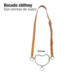 BOCADO CHIFNEY CON CORREAS DE CUERO 12.5cm -
