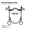 BOCADO VAQUERO B/CURVA PONY PAVONADO 10.5cm -