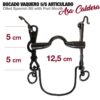 BOCADO VAQUERO 5/5 ARTICULADO ASA CALDERA 12.5cm -