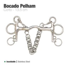 BOCADO PELHAM CORTO INOX 21250C-50X40 - Talla: 13