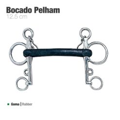 BOCADO PELHAM GOMA INOX ECO. L47-20-24 12.5cm -