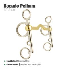 BOCADO PELHAM PUENTE BBI-2217B INOX 12.5cm -