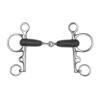 BOCADO PELHAM PARTIDO GOMA ECONÓMICO INOX - Talla: 12