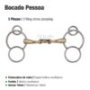 BOCADO PESSOA 3-PIEZAS & ARILLOS - Talla: 12