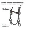 BOCADO VAQUERO EMBOCADURA 45º 3C PAVONADO 12.5cm -