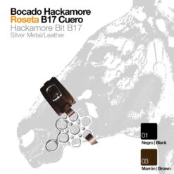BOCADO HACKAMORE ROSETA B17 CUERO - Color: Marrón