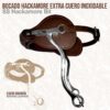 BOCADO HACKAMORE EXTRA CUERO MARRÓN INOX 2510021 -