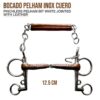 BOCADO PELHAM INOX CUERO PS2501102 - Talla: 12