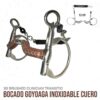BOCADO GOYOAGA REINNING INOX CUERO DG25571224M 13.5cm -