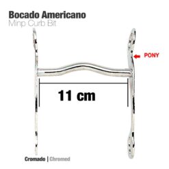 BOCADO AMERICANO CROMADO 25208 - Talla: 11cm