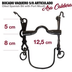BOCADO VAQUERO 5/8 ARTICULADO ASA CALDERA nº2C 12.5cm -