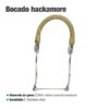 BOCADO HACKAMORE INOX GOMA 25108 -