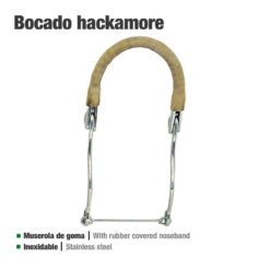 BOCADO HACKAMORE INOX GOMA 25108 -