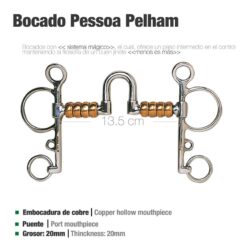 BOCADO PESSOA PELHAM BOLAS PAQ50060213 - Talla: 13
