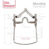 BOCADO FELIX BRASSEUR MOVIBLE FB21212111-56W/B -