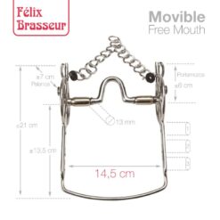 BOCADO FELIX BRASSEUR MOVIBLE FB21212111-56W/B -
