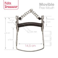 BOCADO FELIX BRASSEUR MOVIBLE FB2121291-56W/B -
