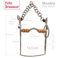 BOCADO FELIX BRASSEUR MOVIBLE FB21212121-56W/B -