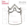 BOCADO FELIX BRASSEUR MOVIBLE 004H15 14.5cm -