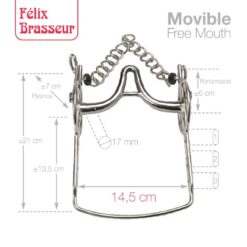 BOCADO FELIX BRASSEUR MOVIBLE 004H15 14.5cm -