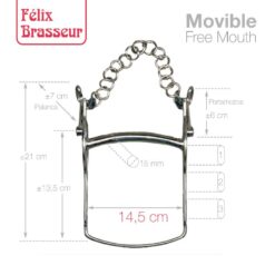 BOCADO FELIX BRASSEUR MOVIBLE FB2121231-56W/B 14.5cm -