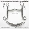 BOCADO POLO MOVIBLE INOX ECONÓMICO - Talla: 12
