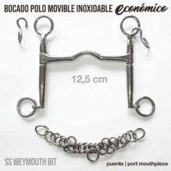 BOCADO POLO MOVIBLE INOX ECONÓMICO - Talla: 12