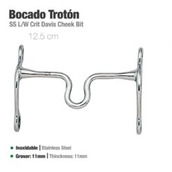 BOCADO TROTÓN INOX 21408 12.5cm -