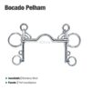 BOCADO PELHAM PUENTE INOX 2125071 - Talla: 12