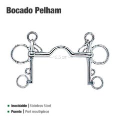 BOCADO PELHAM PUENTE INOX 2125071 - Talla: 12