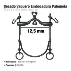 BOCADO VAQUERO B/CURVA EMBOCADURA PALOMETA 12.5cm -