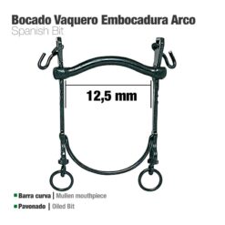 BOCADO VAQUERO B/CURVA EMBOCADURA ARCO 12.5cm -
