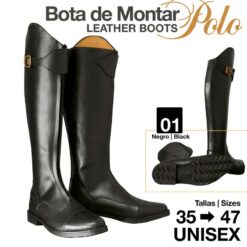 BOTA MONTAR POLO EFL-405 NEGRO - Color: Negro