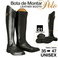 BOTA MONTAR POLO EFL-405 NEGRO - Color: Negro