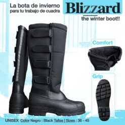 BOTA MONTAR INVIERNO BLIZZARD - Color: Negro