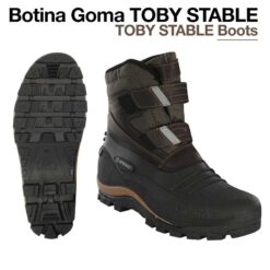 BOTINA GOMA TOBY STABLE NEGRO - Talla: 47