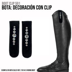 BOTA DECORACIÓN CON CLIP SLT/2022-23 - Color: Negro