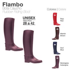 BOTA CAUCHO FLAMBO COLOR - Color: Morado