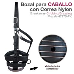 BOZAL PARA CABALLO C/CORREA NYLON 47245-FK -