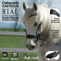 CABEZADA CASTECUS RIAL DOBLE - Color: Negro