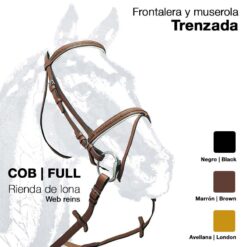 CABEZADA MONTAR RIENDA LONA 0018 - Color: Negro