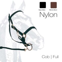 CABEZADA CUADRA MONTAR NYLON 4972P - Color: Negro