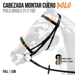 CABEZADA MONTAR CUERO POLO FI-2199 - Color: Marrón
