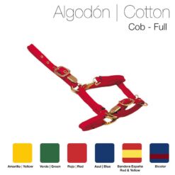 CABEZADA CUADRA ALGODÓN 4102W6E50B - Color: Rojo