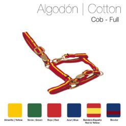CABEZADA CUADRA ALGODÓN 4102W6E50B - Color: Rojo/Amarillo