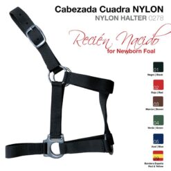 CABEZADA CUADRA NYLON RECIEN NACIDO 0278 - Color: Negro