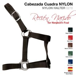 CABEZADA CUADRA NYLON RECIEN NACIDO 0278 - Color: Marrón