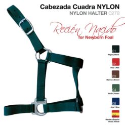 CABEZADA CUADRA NYLON RECIEN NACIDO 0278 - Color: Verde